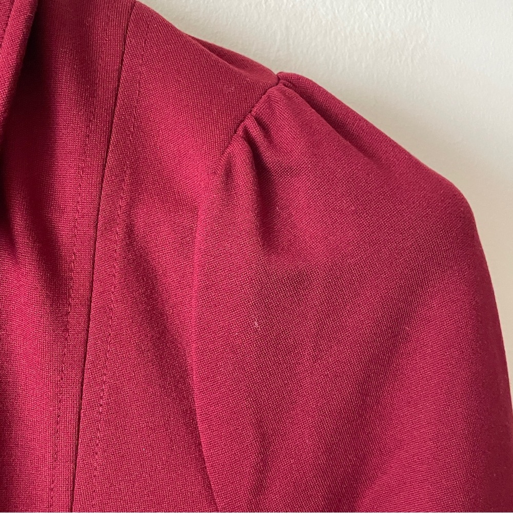 ME+EM Travel Tailoring Zip Front nursing Midi Maxi Dress Ponte Jersey career red - Picture 10 of 11